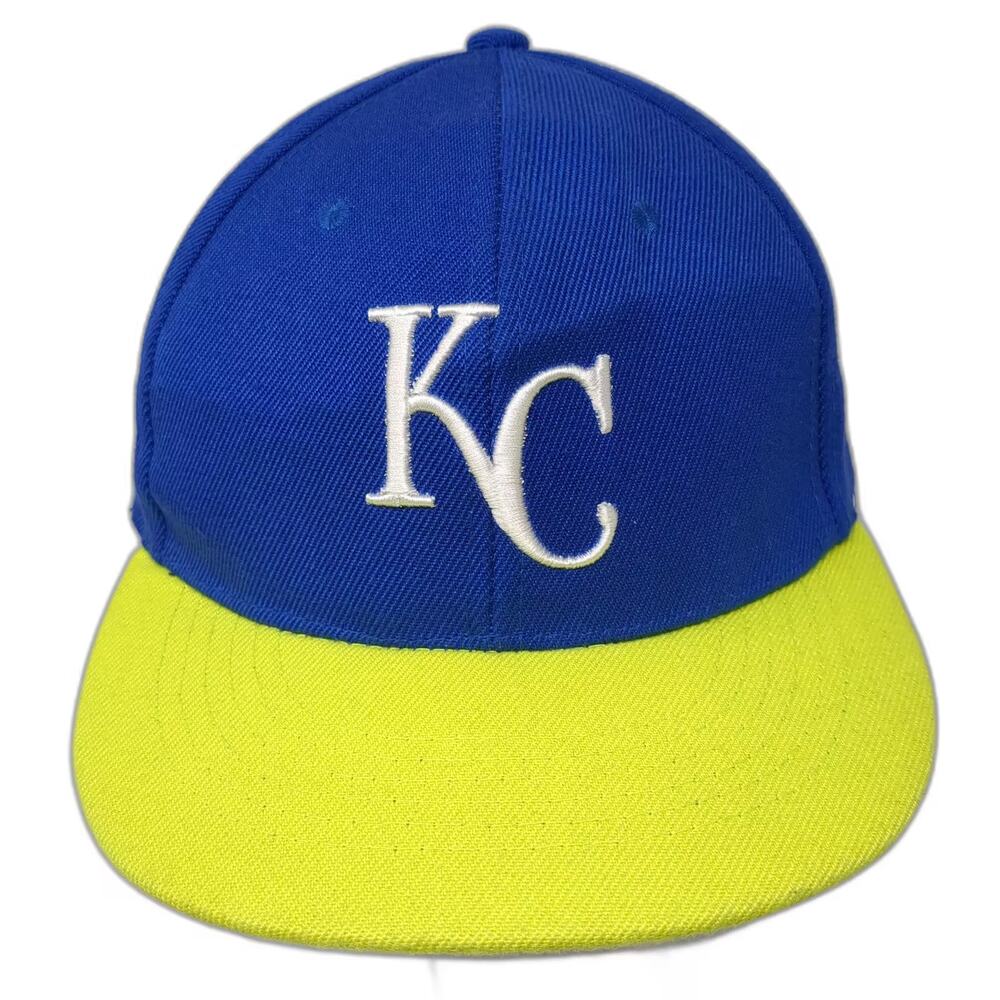 Kansas City Royals MLB Associated Premium Snapback Hat Blue Yellow One Size